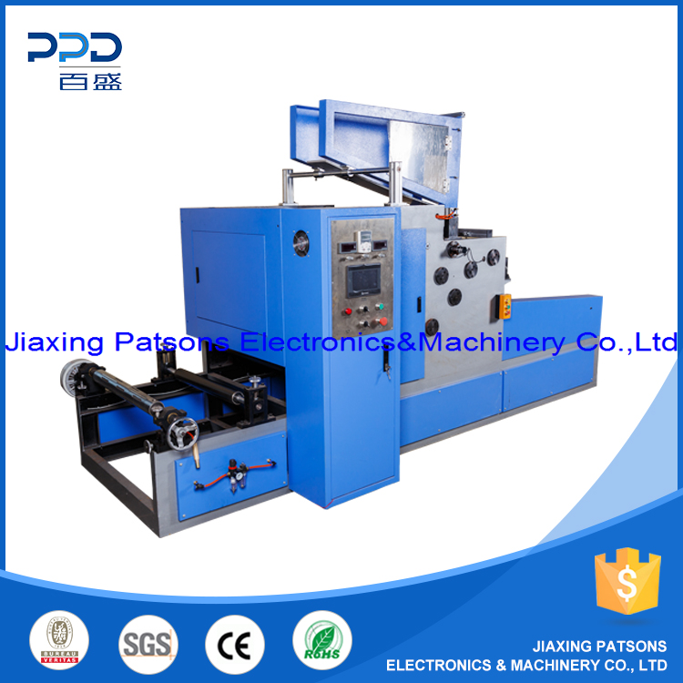 Automatic 4 shaft aluminium household foil roll production machine, PPD-AARW450
