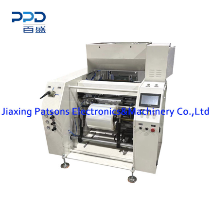Full-Servo Controlled Automatic 5 Shaft Cling Film Perforation Rewinder, PPD-5SCPR300