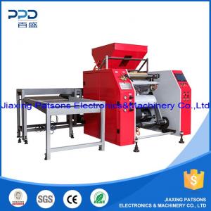 Automatic food cling film rewinding machine