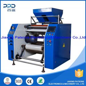 Fully auto edge folded pre-stretch film rewinding machine