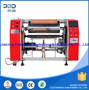 Semi automatic aluminium foil cling film rewinding machine